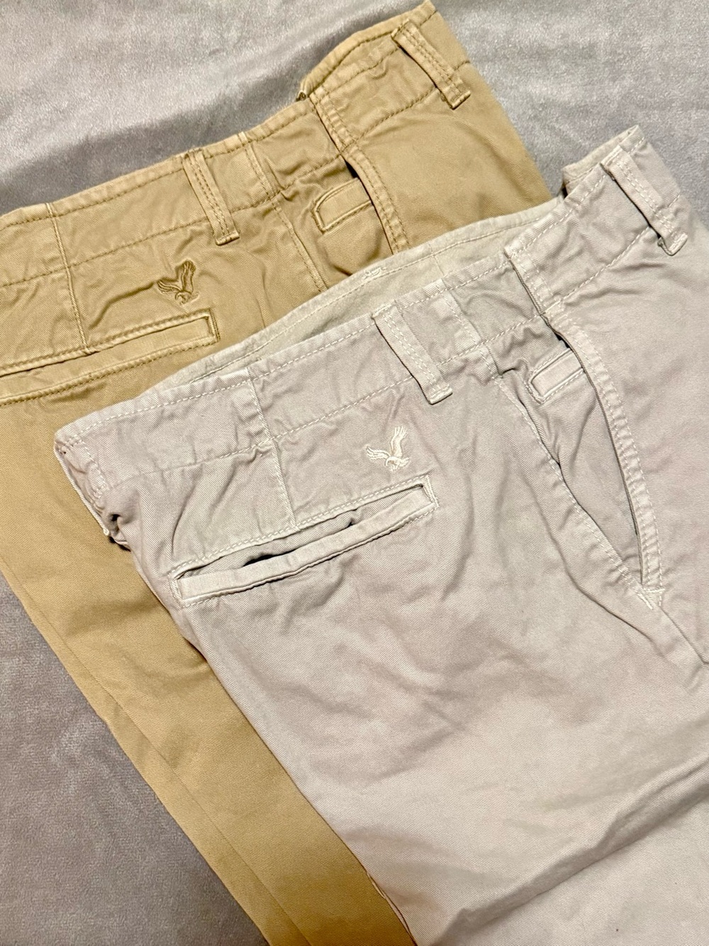 Two pairs AE Men’s Khaki Shorts